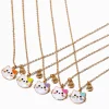 Claire's Colliers-Colliers à pendentif chat couleurs vives best friends - Lot de 5