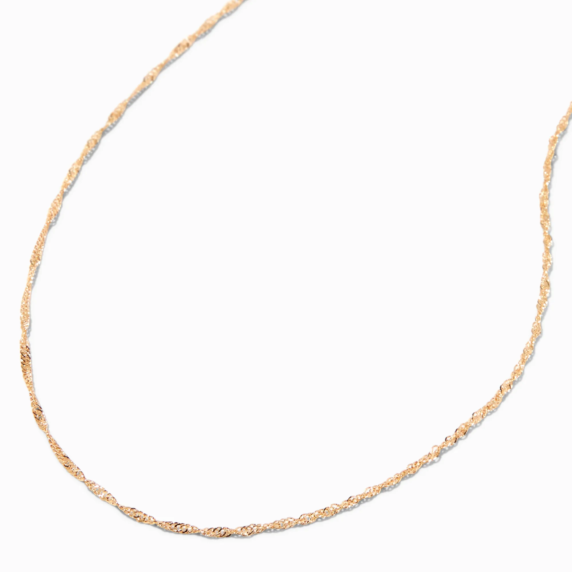 Claire's Colliers-Collier torsadé délicat couleur dorée
