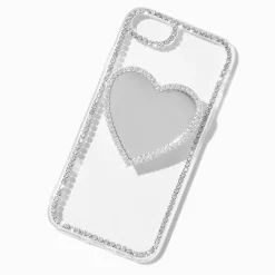 Claire's Compatible Iphone®-Coque de portable avec grip de maintien cœur - Compatible avec iPhone® 6/7/8/SE