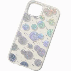 Claire's Compatible Iphone®-Coque de portable boule disco couleur argentée - Compatible avec iPhone® 13/14/15