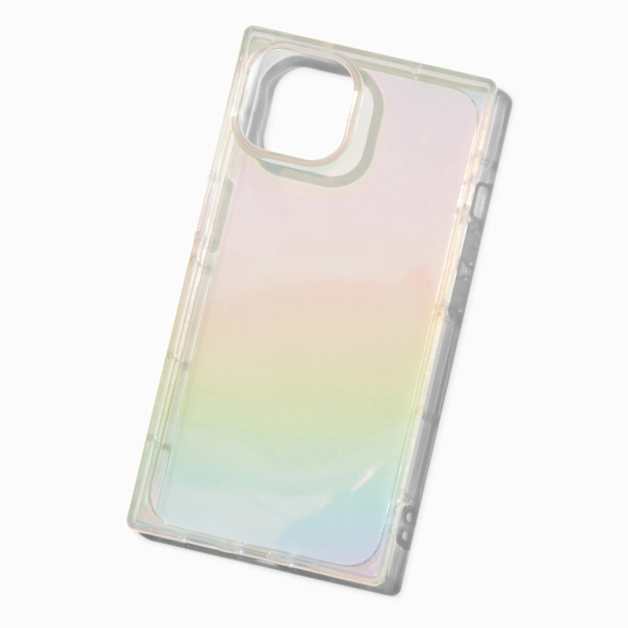 Claire's Compatible Iphone®-Coque de portable carrée holographique - Compatible iPhone® 13/14/15