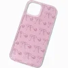 Claire's Compatible Iphone®-Coque de portable coquette nœuds roses - Compatible avec iPhone® 13/14/15