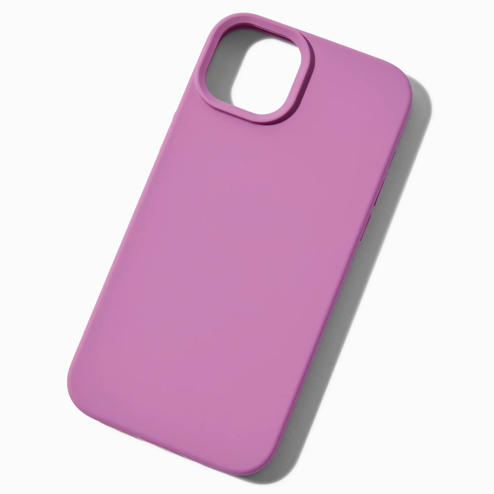 Claire's Compatible Iphone®-Coque de portable unie violette - Compatible avec iPhone® 15 Plus