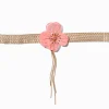 Claire's Colliers-Coral Flower Fringe Choker Necklace