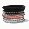 Claire's Élastiques-Coral Mixed Rubber Grip Athletic Hair Ties - 8 Pack