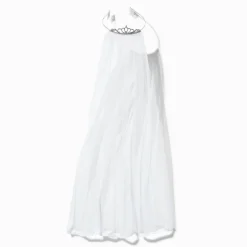 Claire's Bandeaux Et Serre-têtes|Déguisements-Couronne avec voile blanc pour occasion spéciale Claire's Club
