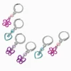 Claire's Anneaux-Créoles marguerite, cœur, papillon en fil métallique - Lot de 3