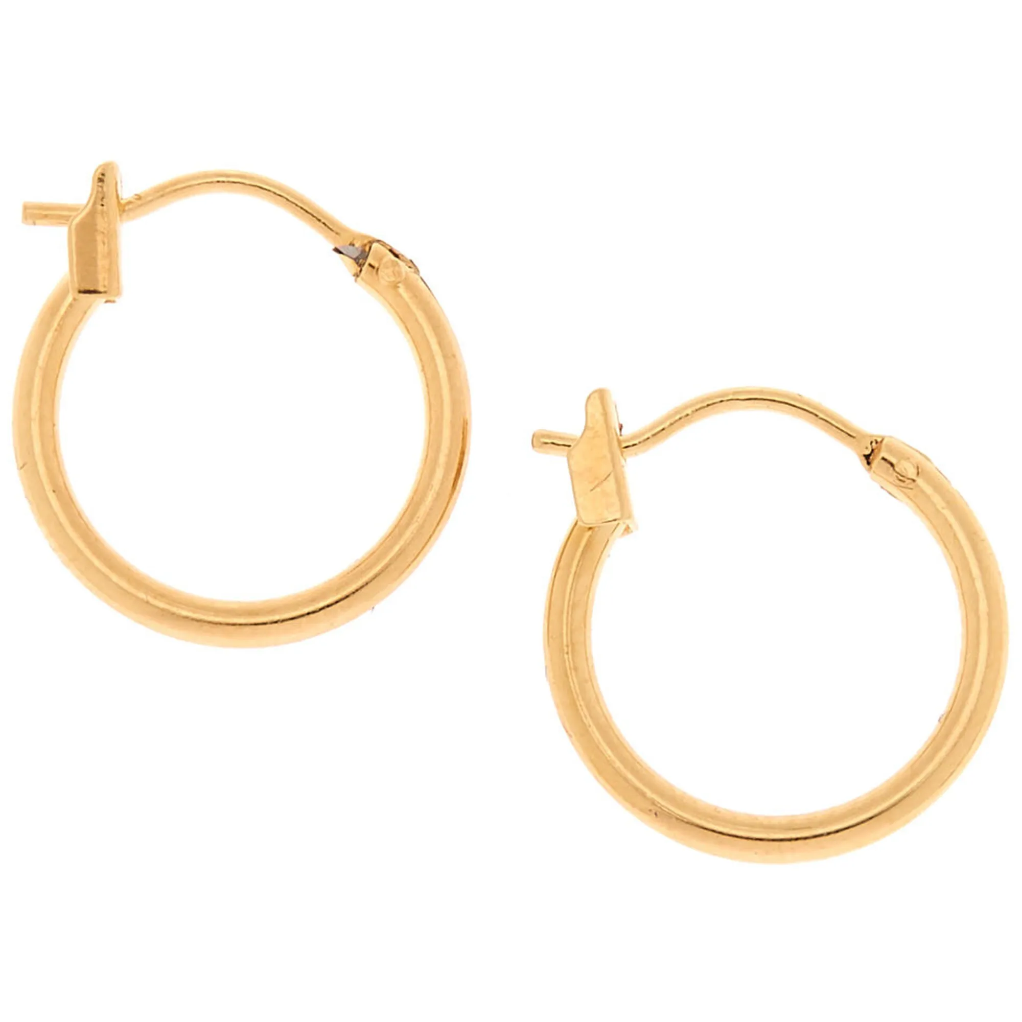 Claire's Anneaux|Bijoux Premium-Créoles 14 mm couleur dorée jaune C LUXE by Claire’s