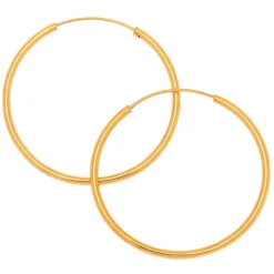 Claire's Anneaux|Bijoux Premium-Créoles 20 mm style anneau infini couleur dorée C LUXE by Claire's