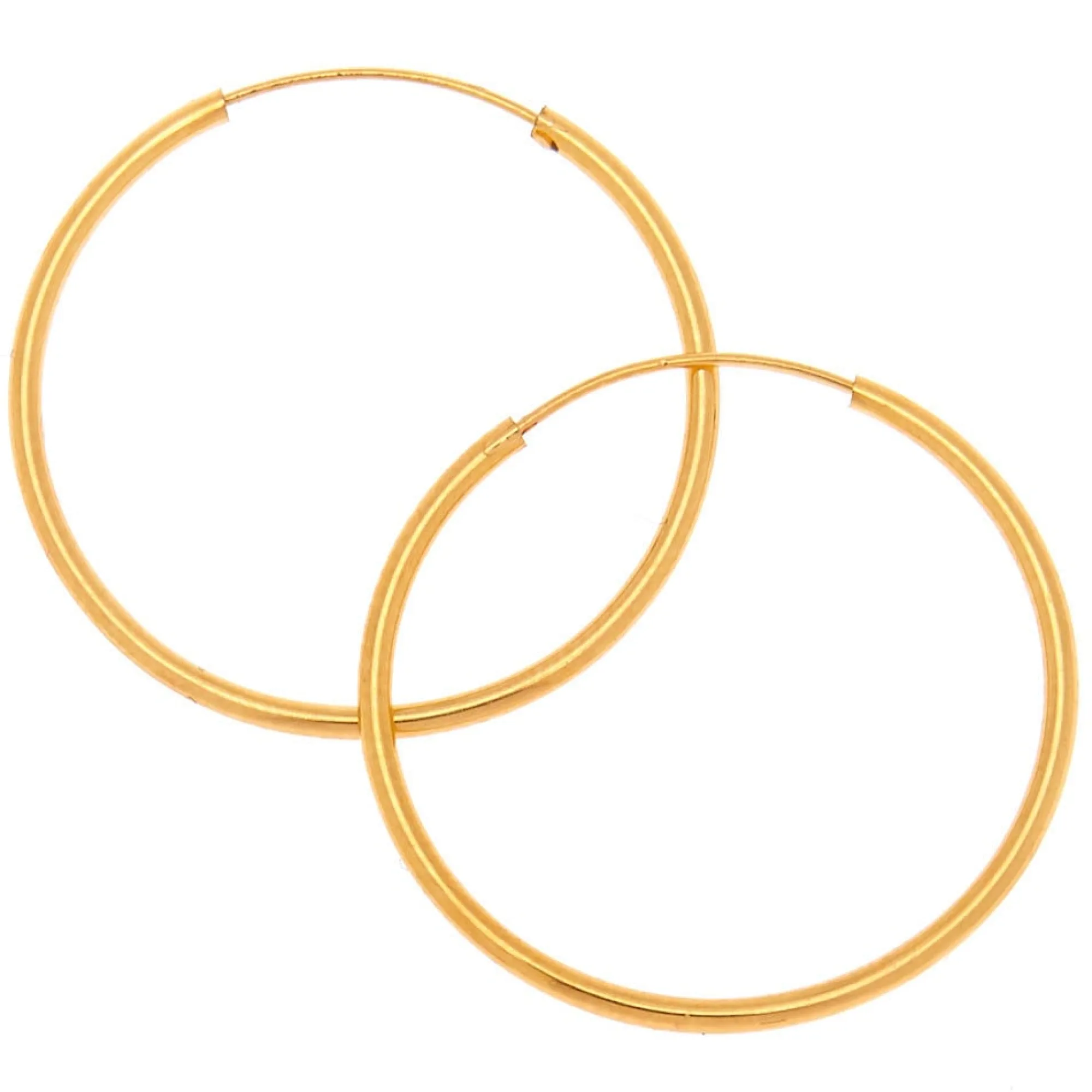 Claire's Anneaux|Bijoux Premium-Créoles 20 mm style anneau infini couleur dorée C LUXE by Claire's