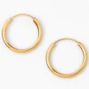 Claire's Anneaux|Bijoux Premium-Créoles 12 mm style anneau infini couleur dorée C LUXE by Claire's
