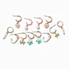 Claire's Anneaux-Créoles superposables roses - Lot de 6
