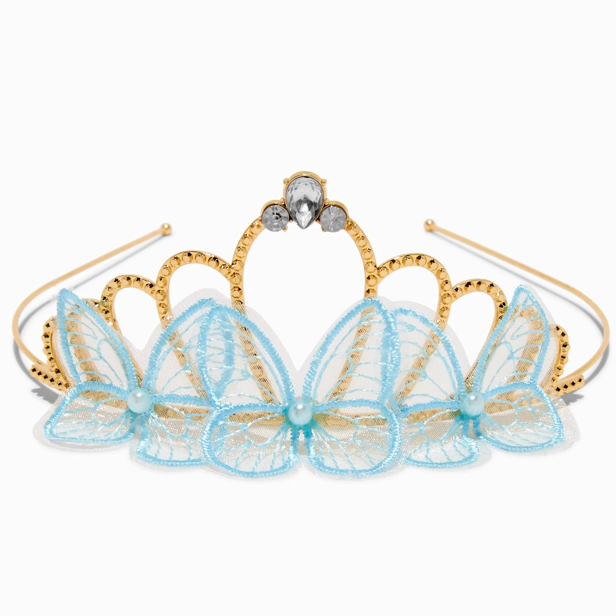 Claire's Déguisements-Diadème couleur dorée papillon bleu Claire's Club