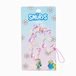 Claire's Accessoires Téléphone-Dragonne pour portable perlée en exclusivité chez Claire's Les Schtroumpfs™