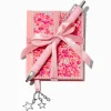 Claire's Cahiers Et Journaux Intimes|Stylos Et Crayons-Ensemble cadeau stylo et mini carnet étoile bling-bling rose