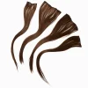 Claire's Perruques Et Extensions-Extensions de cheveux synthétiques à clip pour cheveux marron clair - Lot de 4