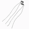 Claire's Perruques Et Extensions-Extensions de cheveux synthétiques à clip strass couleur argentée - Lot de 2