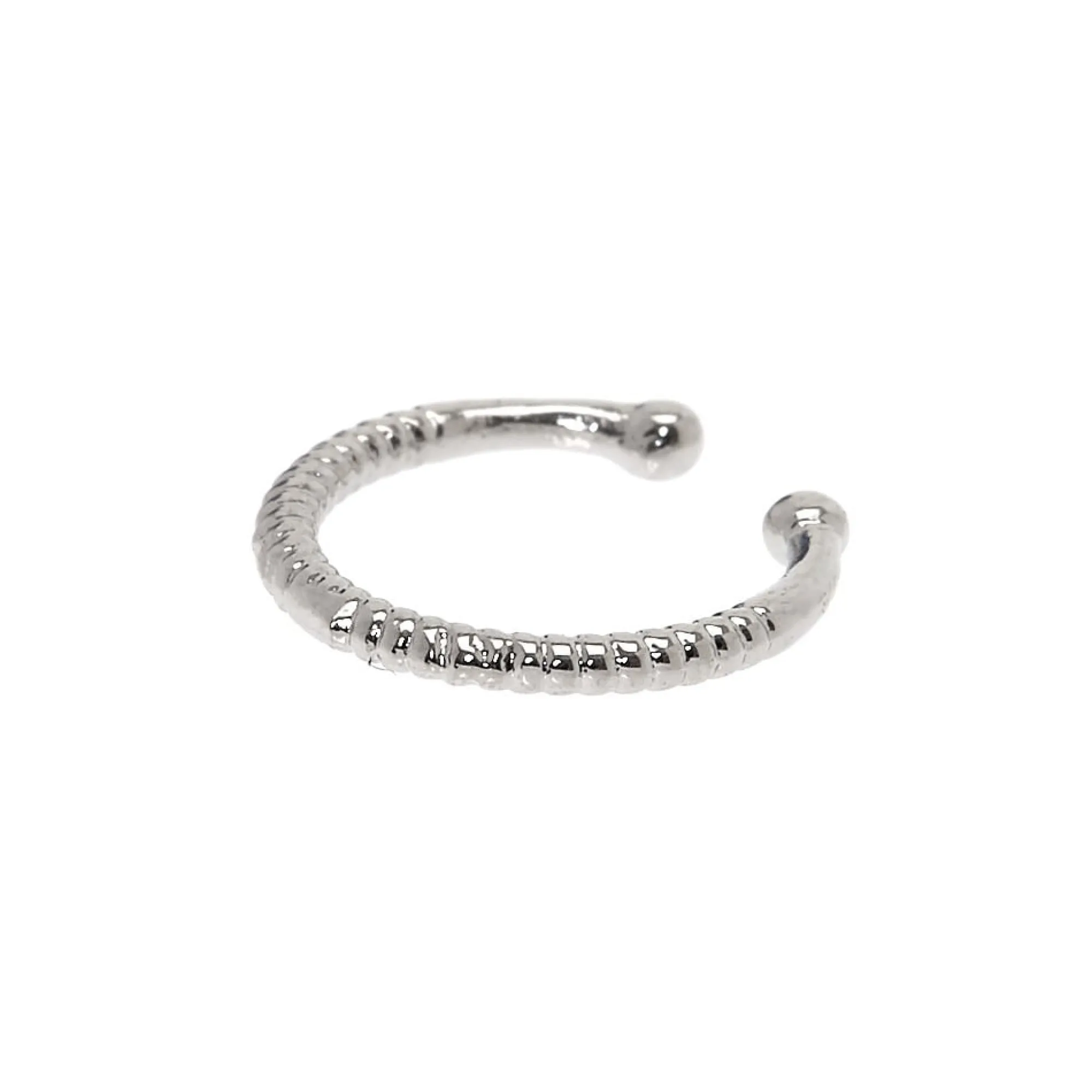 Claire's Bijoux De Piercing-Faux anneau de nez ressort couleur argenté