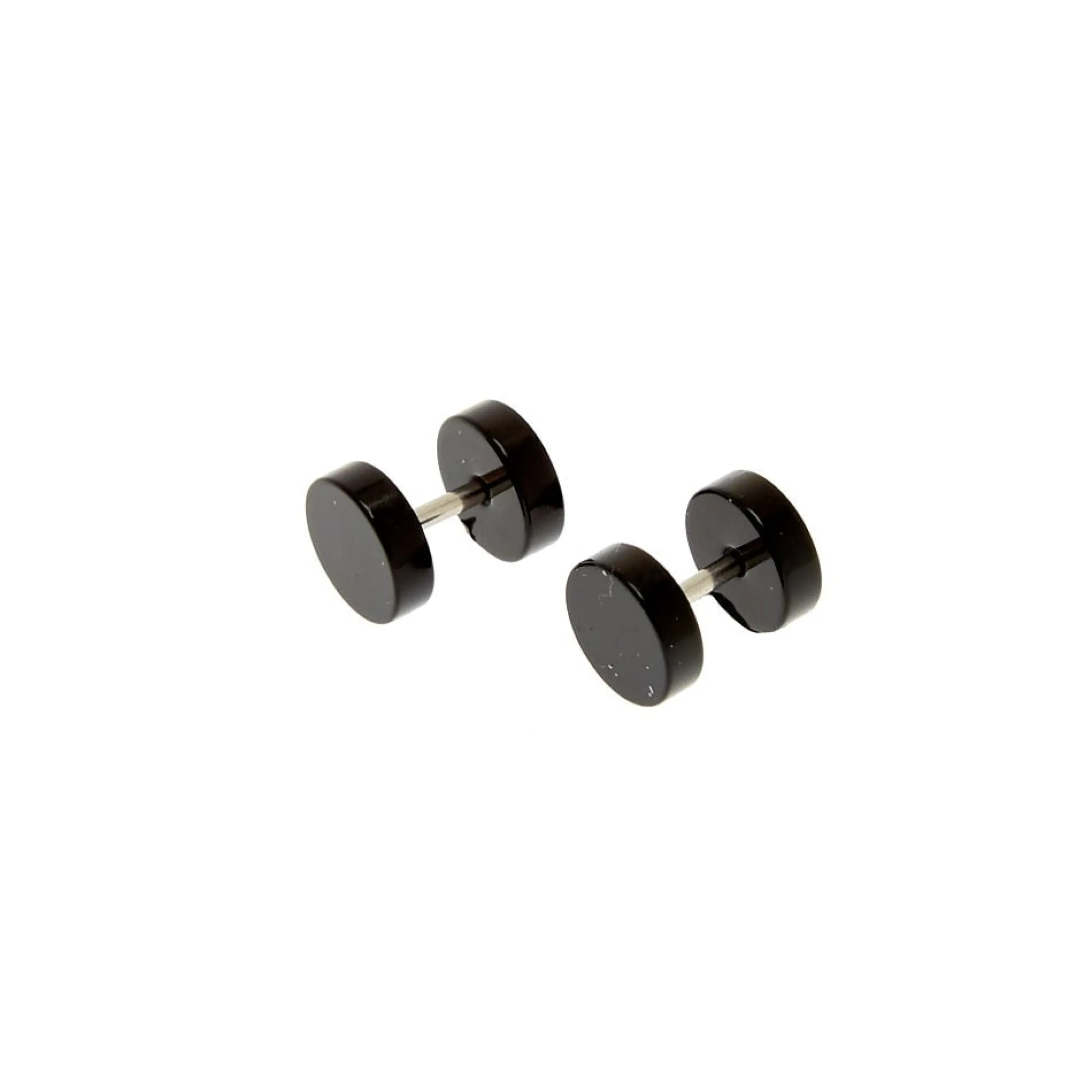 Claire's Clous D'oreilles|Bijoux De Piercing-Faux écarteurs d'oreilles 1,2 mm noirs