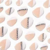 Claire's Ongles-Faux ongles vegan autocollants stiletto French manucure avec strass géométriques - Lot de 24
