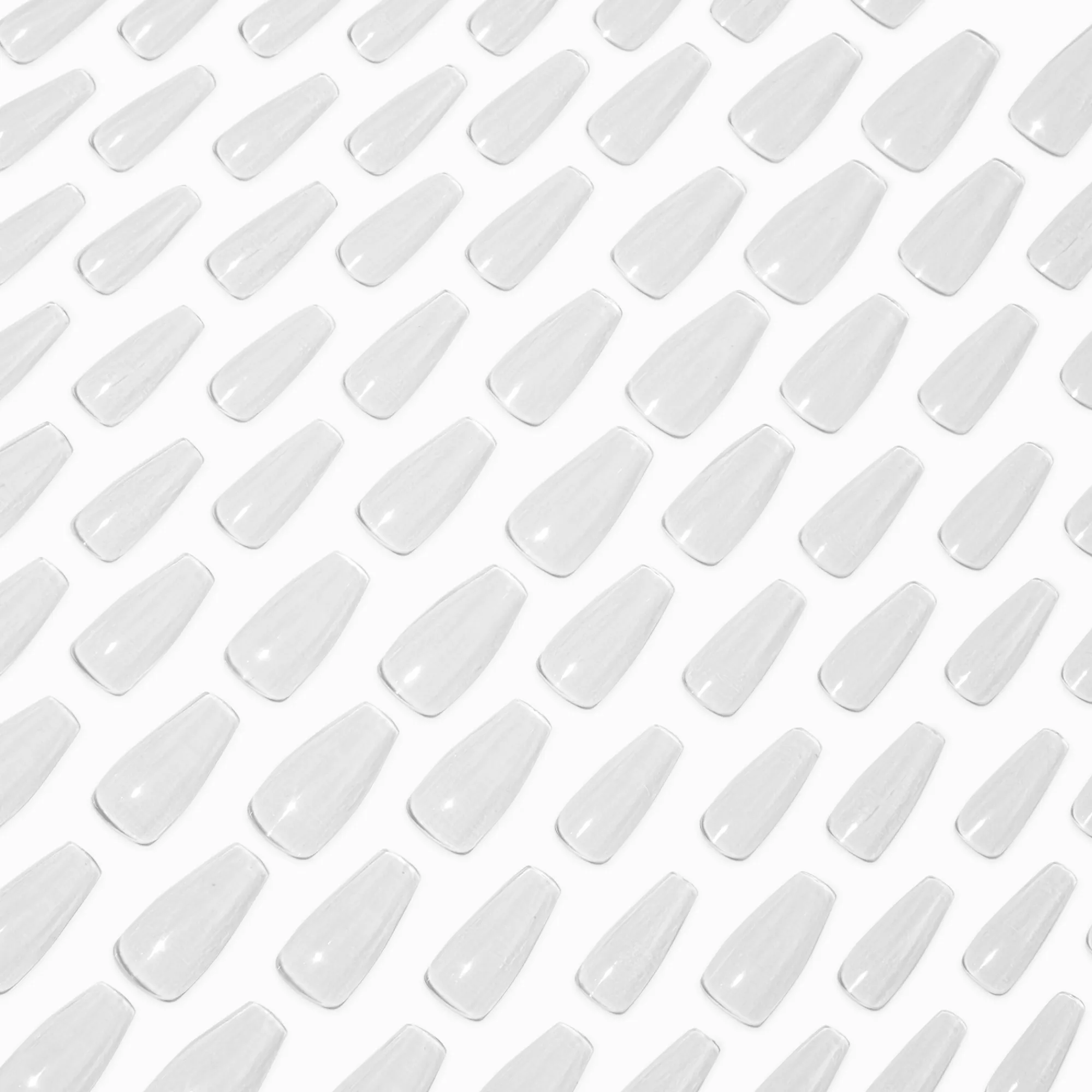 Claire's Ongles-Faux ongles vegan squareletto vierges – Lot de 100