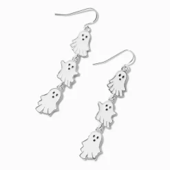 Claire's Pendantes-Ghost Linear Drop Earrings