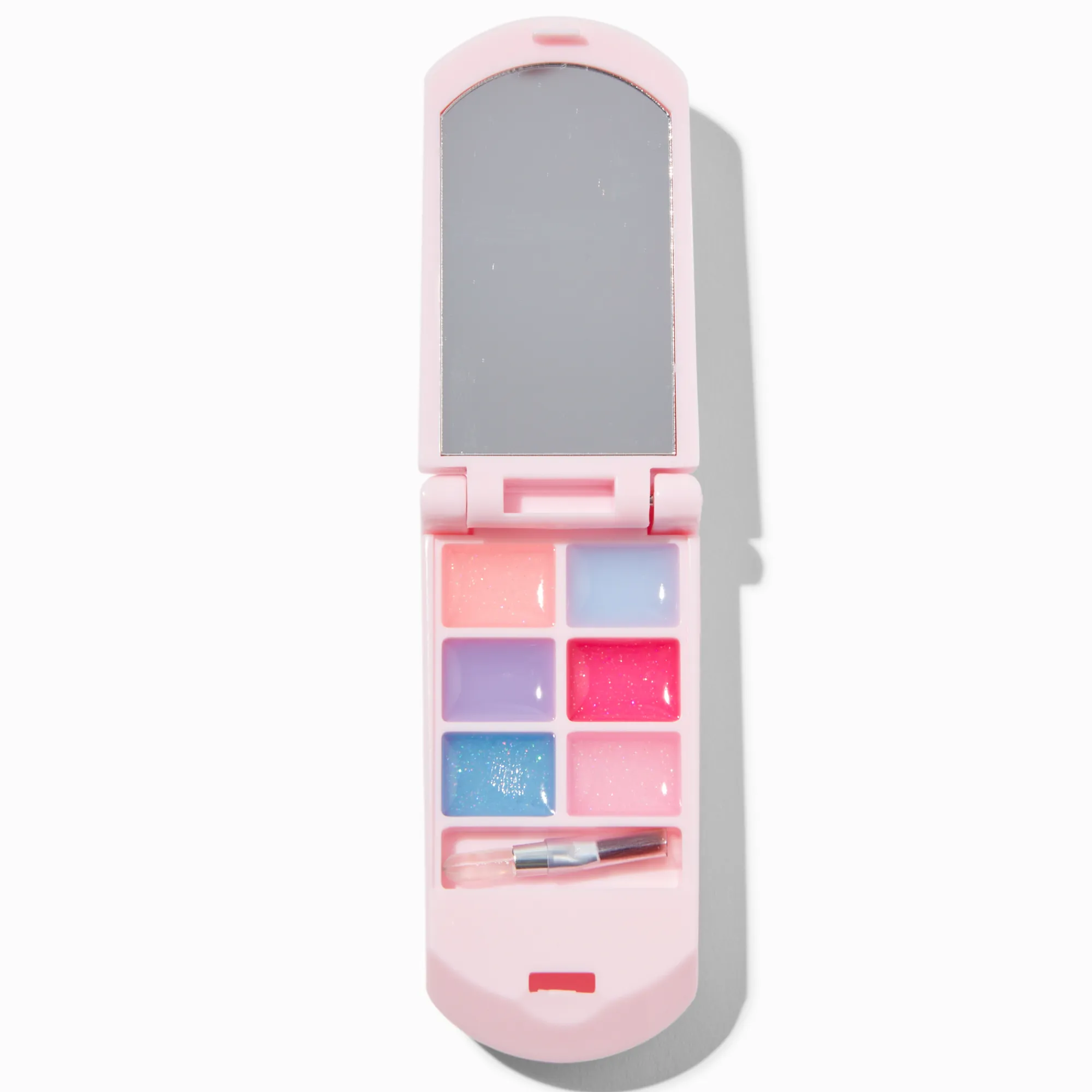 Claire's Lèvres-Gloss portable à clapet bling-bling cœur en perles d'imitation Claire's Club