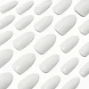 Claire's Ongles-Glossy White Stiletto Vegan Faux Nail Set - 24 Pack