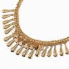 Claire's Colliers-Gold-tone Cowgirl Western Statement Necklace