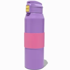 Claire's Gourdes Et Tasses-Gourde en acier inoxydable color block rose et bleu