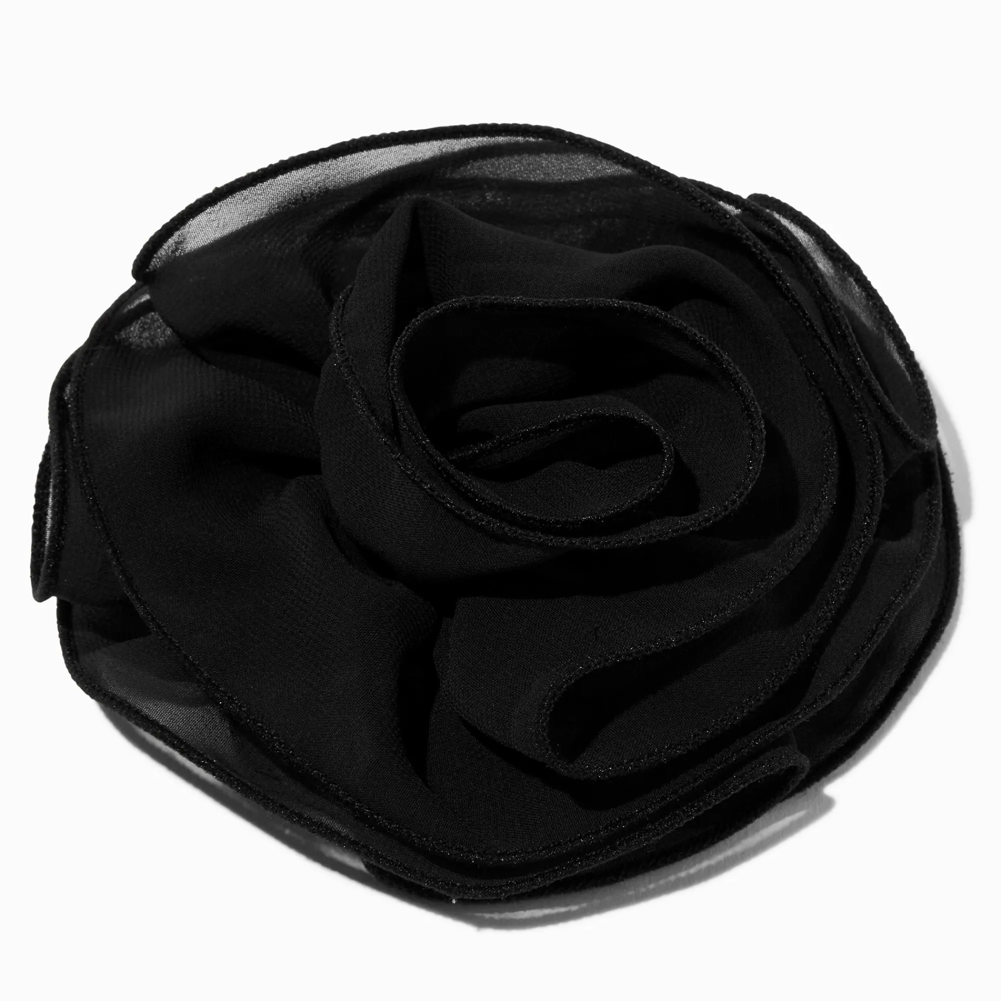 Claire's Barrettes Et Pinces|Fleurs Pour Cheveux-Grande barrette florale rosette noire