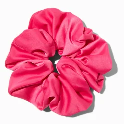 Claire's Chouchous-Gros chouchou satiné rose vif