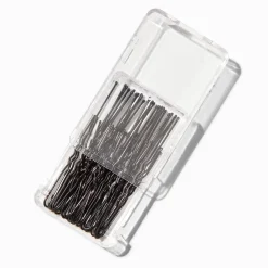 Claire's Barrettes Et Pinces-Hair Pins - Black, 30 Pack