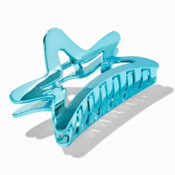 Claire's Barrettes Et Pinces-Holographic Blue Star Hair Claw