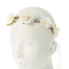 Claire's Bandeaux Et Serre-têtes-Joli bandeau floral couleur crème