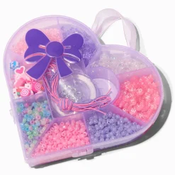 Claire's Parures De Bijoux-Kit de billes à fabriquer soi-même cœur rose