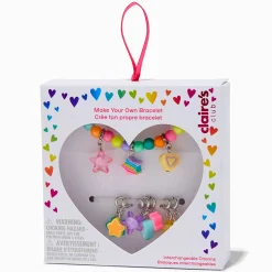 Claire's Colliers|Parures De Bijoux-Kit de bracelets arc-en-ciel à faire soi-même Claire's Club