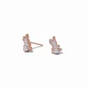 Claire's Clous D'oreilles-18k Rose Gold Plated Pearl Bum Bunny Stud Earrings
