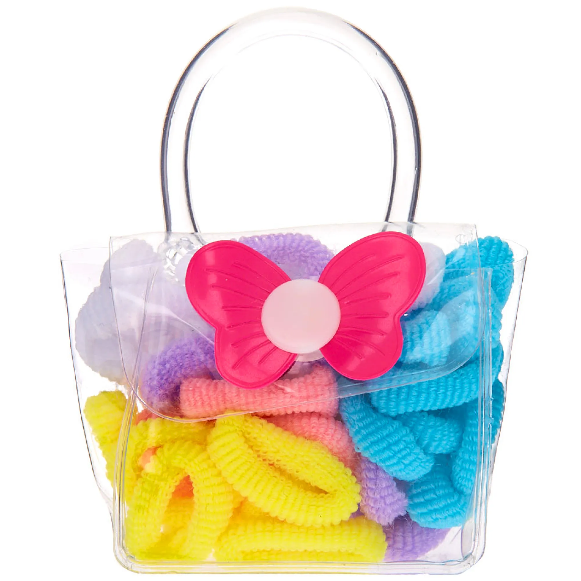 Claire's Élastiques-Élastiques à cheveux pastel et sac Club Claire's - Lot de 38