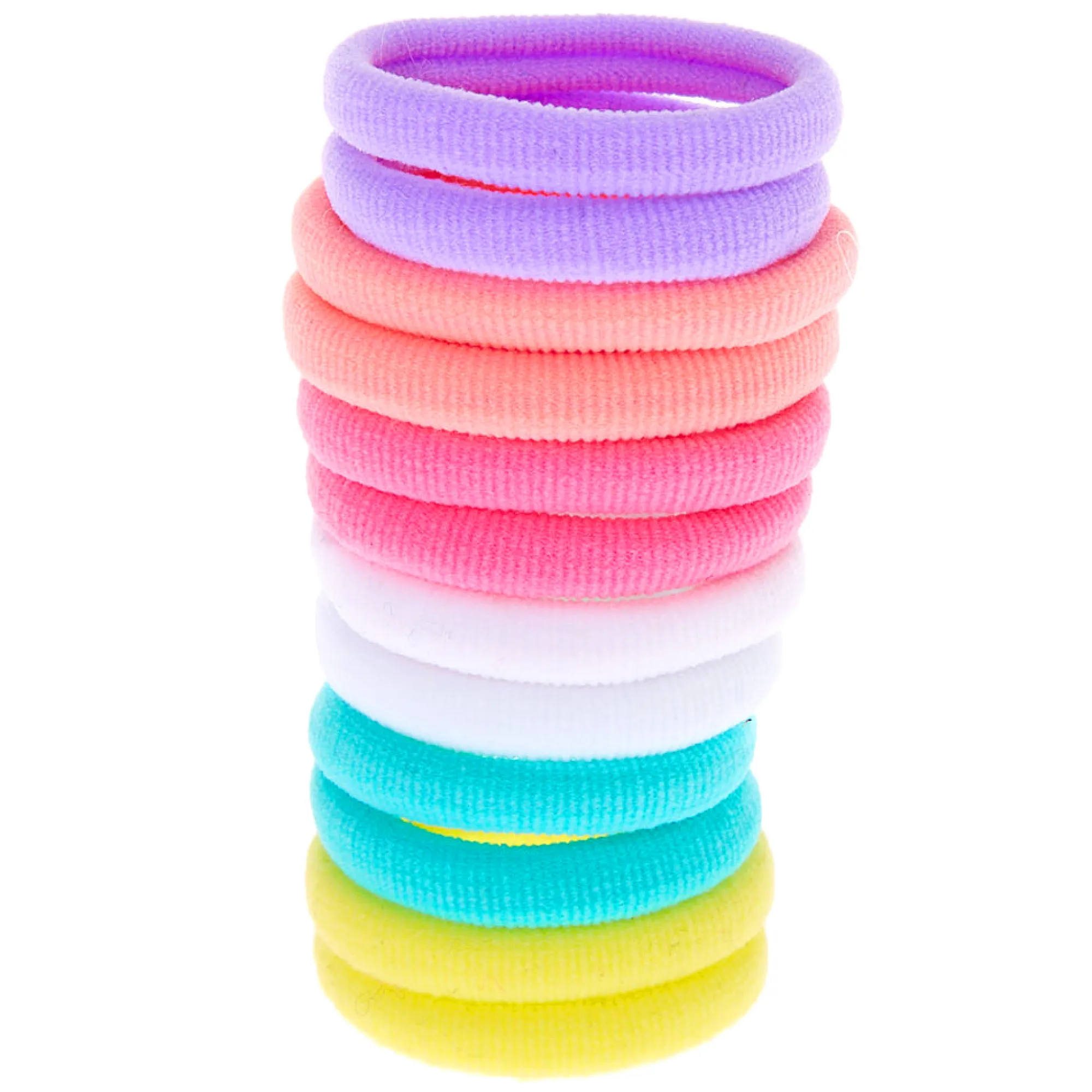 Claire's Élastiques-Élastiques à cheveux roulés pastel du Club Claire's - Lot de 12