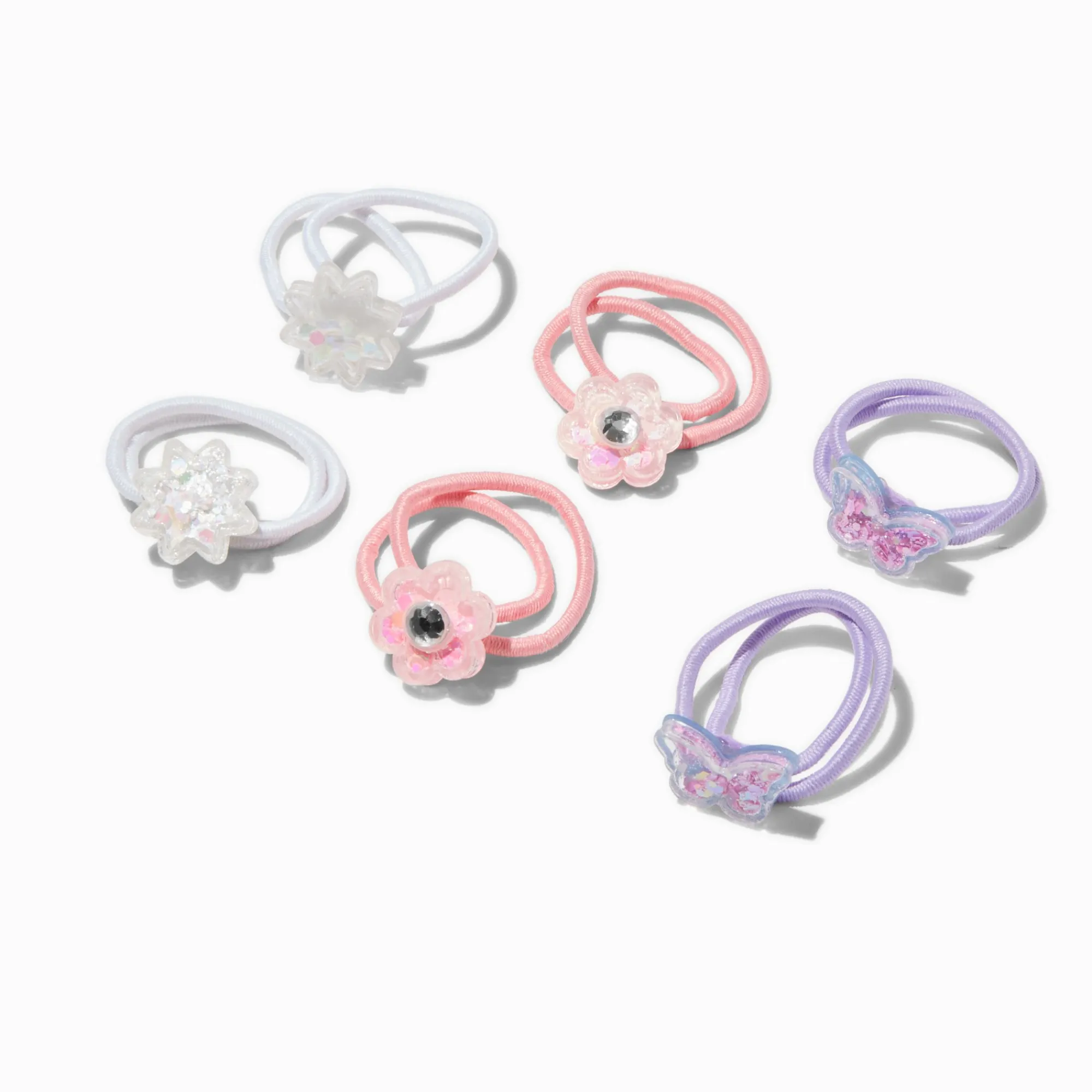 Claire's Élastiques-Élastiques icônes pastel shaky Claire's Club - Lot de 6