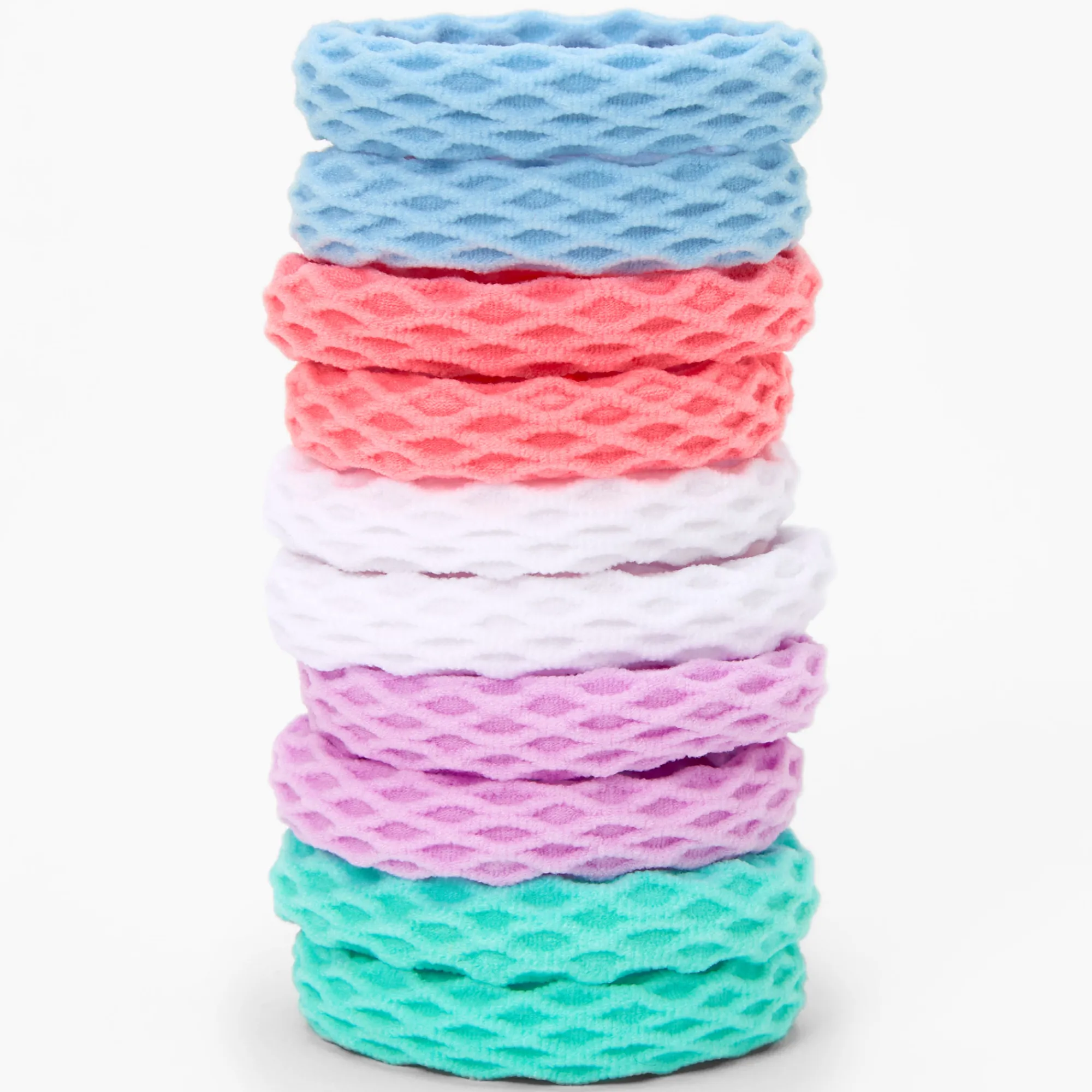 Claire's Élastiques-Élastiques nid d’abeille arc-en-ciel Claire's Club - Lot de 10