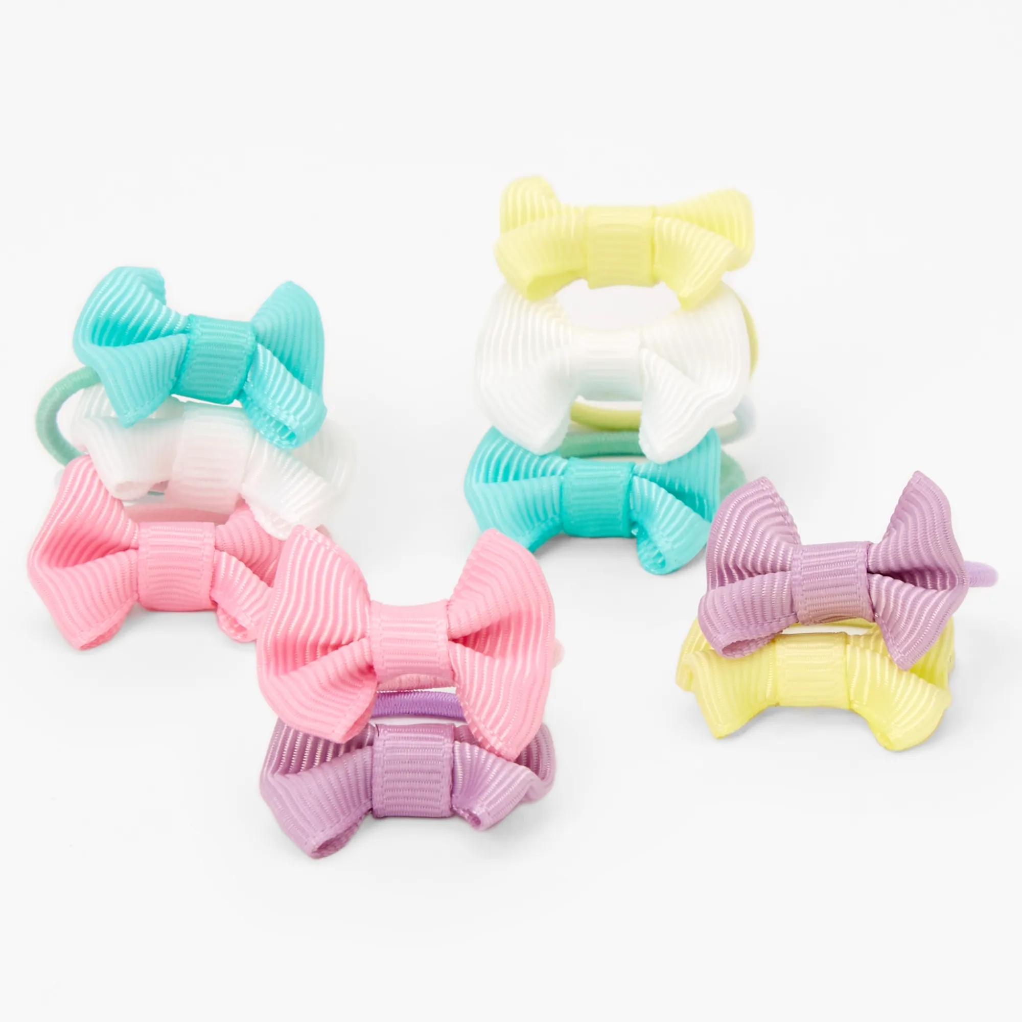 Claire's Élastiques-Élastiques à nœud pastel Claire's Club - Lot de 10
