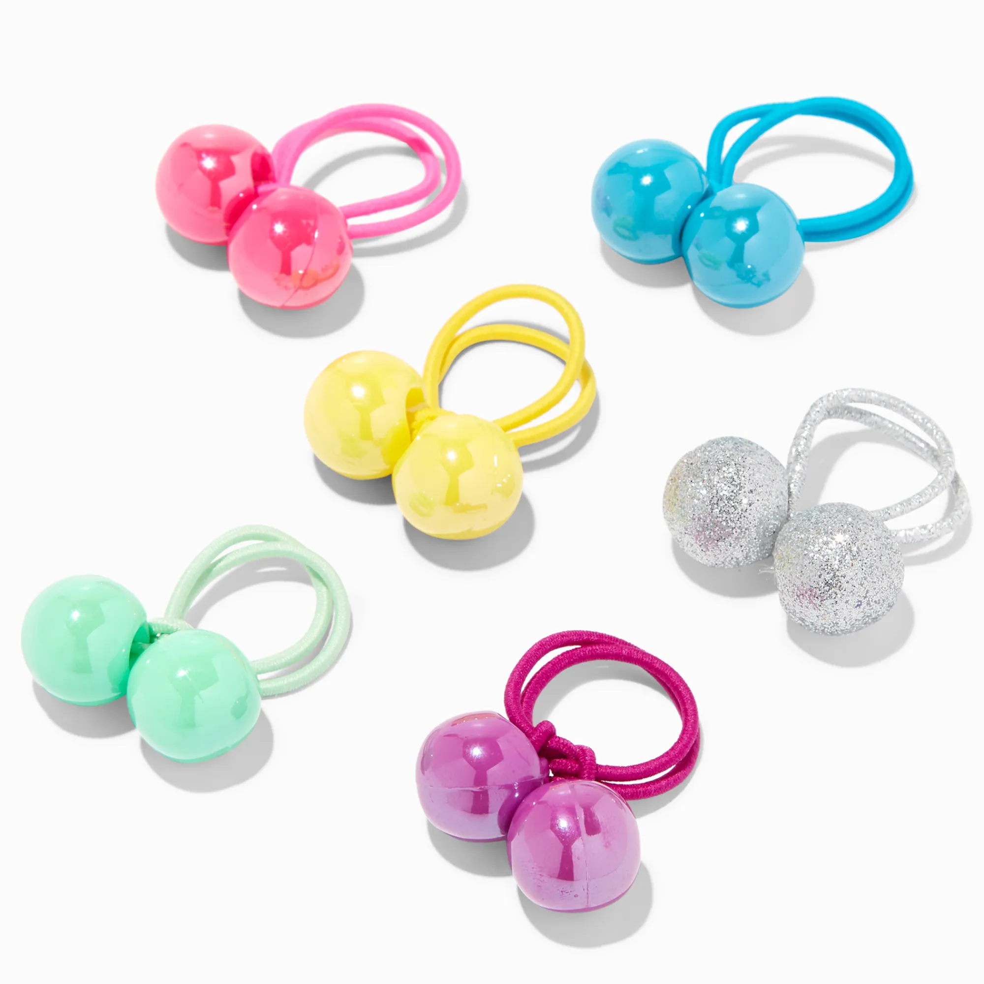 Claire's Élastiques-Élastiques perlés avec perles d'imitation arc-en-ciel kidcore Claire's Club - Lot de 6
