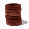 Claire's Élastiques-Élastiques roulés XL pour cheveux épais marron - Lot de 6