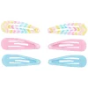 Claire's Barrettes Et Pinces-Lot de 6 barrettes clic clac arc-en-ciel à motifs pastel du Claire's Club