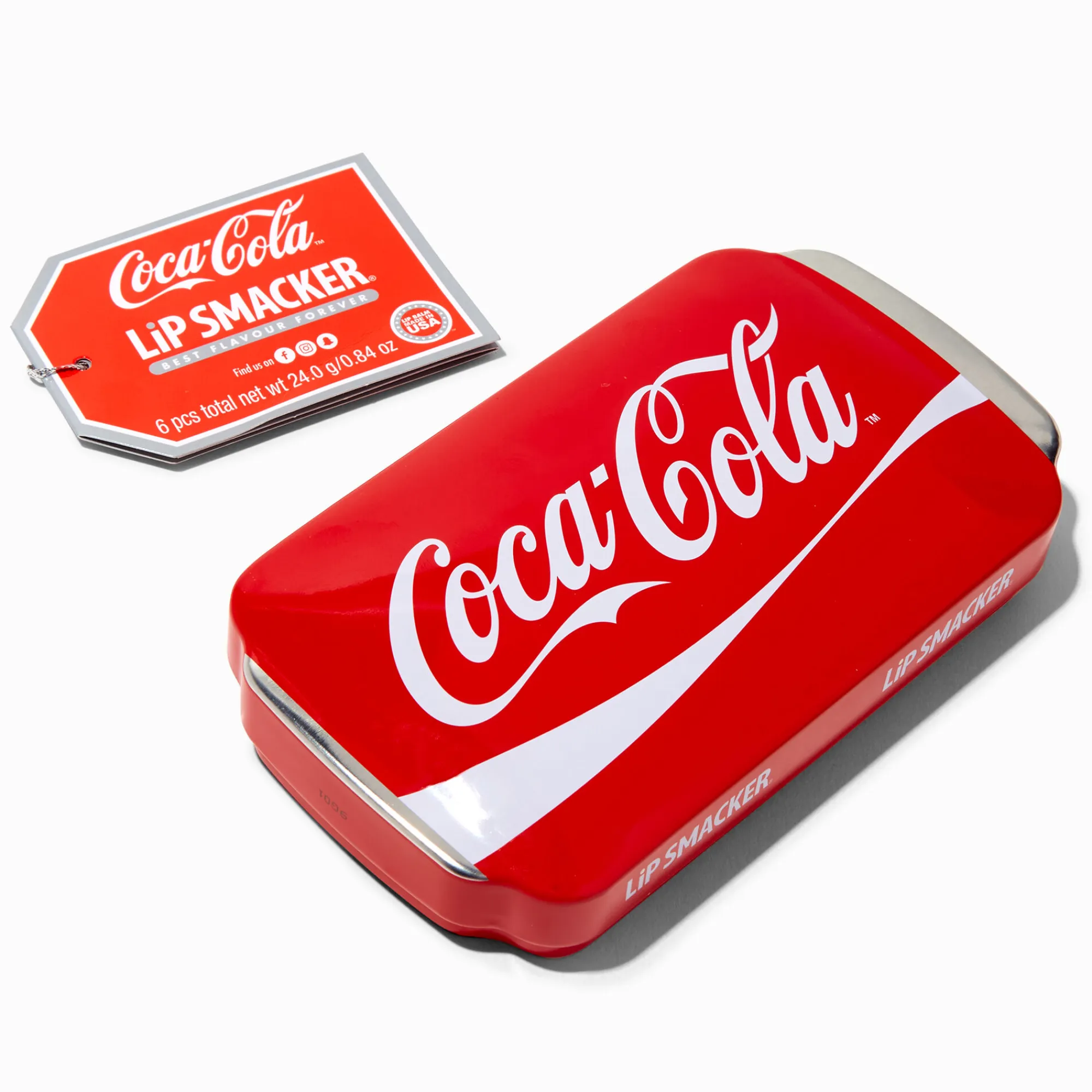 Claire's Lèvres-Lot de baumes à lèvres boissons Coca-Cola® Lip Smacker® - Lot de 6