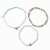 Claire's Bracelets-Lot de bracelets perlés d’inspiration « Never Lost » bleu clair - Lot de 3