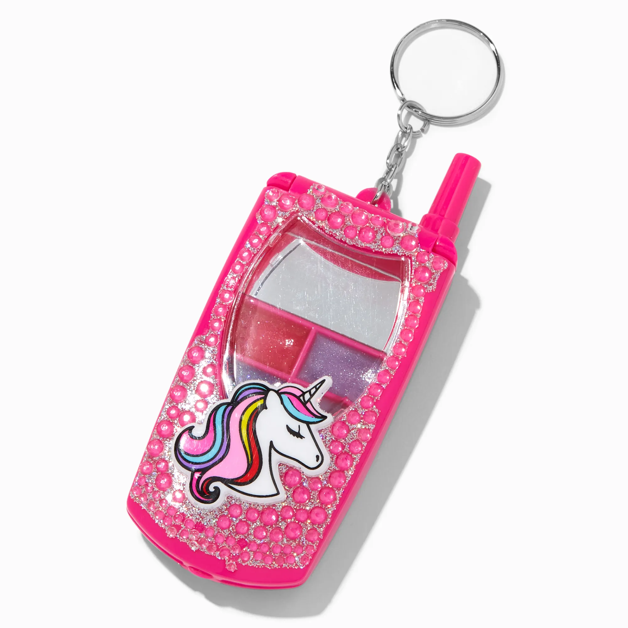 Claire's Lèvres-Lot de gloss bling-bling façon portable à clapet licorne Y2K