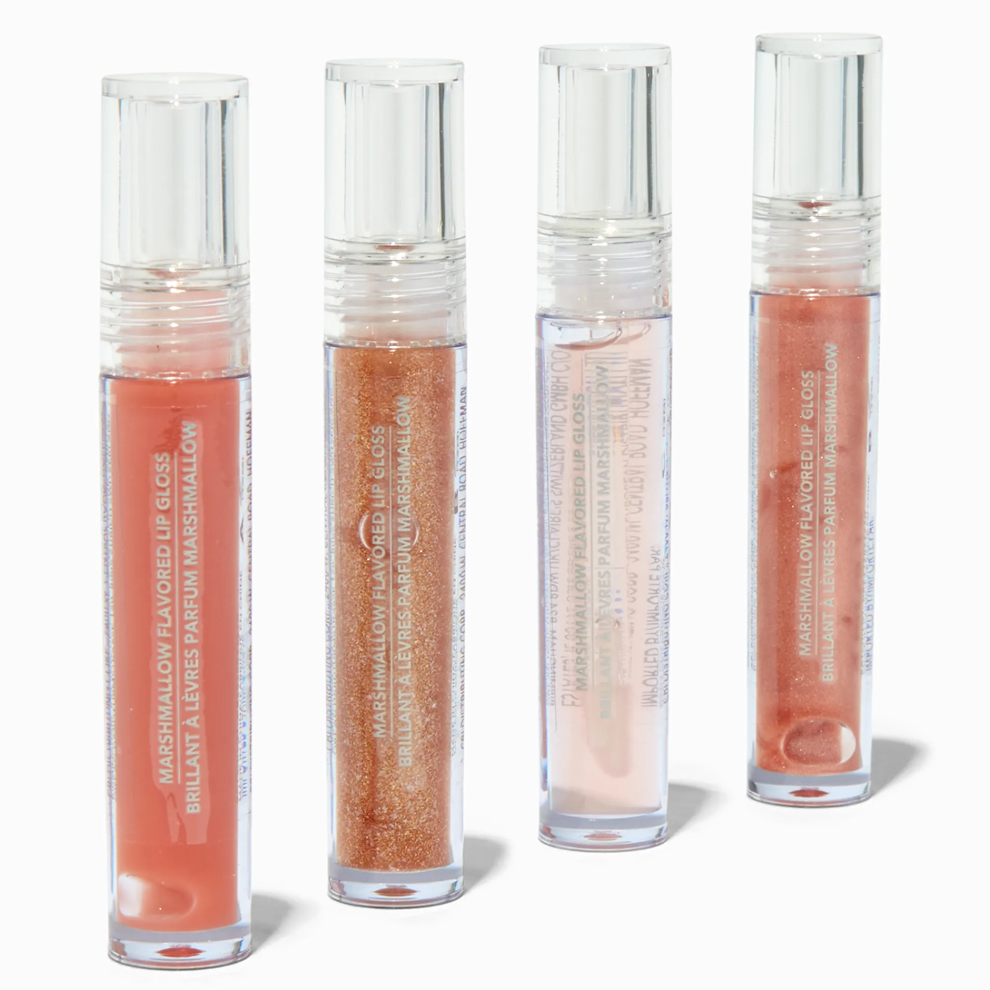 Claire's Lèvres-Lot de gloss chatoyants nude et couleur bronzée - Lot de 4